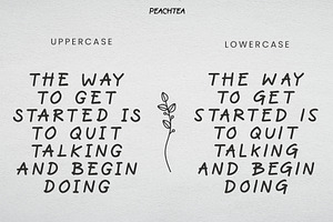 Peachtea Modern Handwritten Font