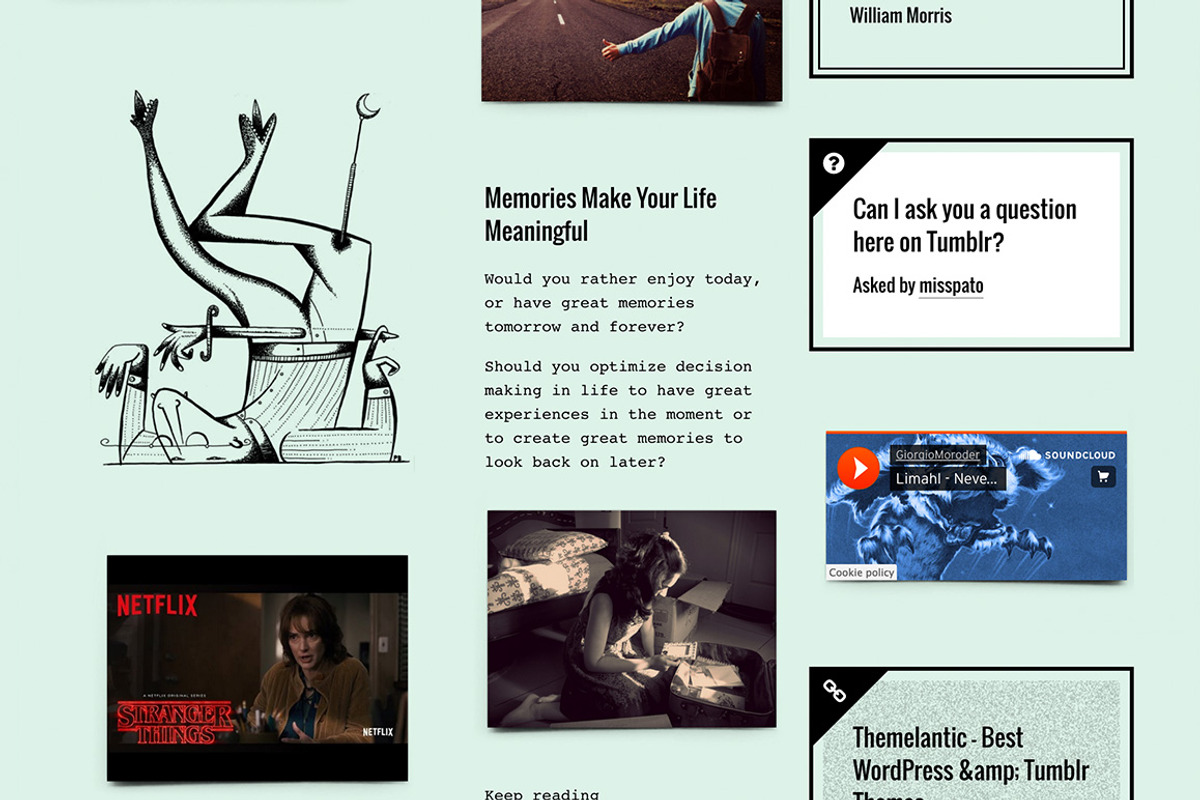 Memorabilia Tumblr Theme, a Websites & App Template by Themelantic (Photo 5 of 5)