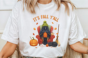 Fall Y’all Png, Cozy Knitting Crow &, an Illustration by DreamCafeArt (Thumbnail 2 of 7)