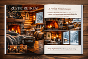 Cozy Cabin Winter | Stock Photo, a Holiday Photo by Aura Canyon HQ (Thumbnail 2 of 7)