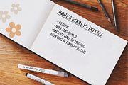 June Bloom | a cute all caps font, a Sans Serif Font by TateMadeModern (Thumbnail 11 of 11)