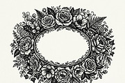 50 Elegant Floral Oval Mirror Frame, a Decorative Illustration by Amazin_art (Thumbnail 23 of 26)