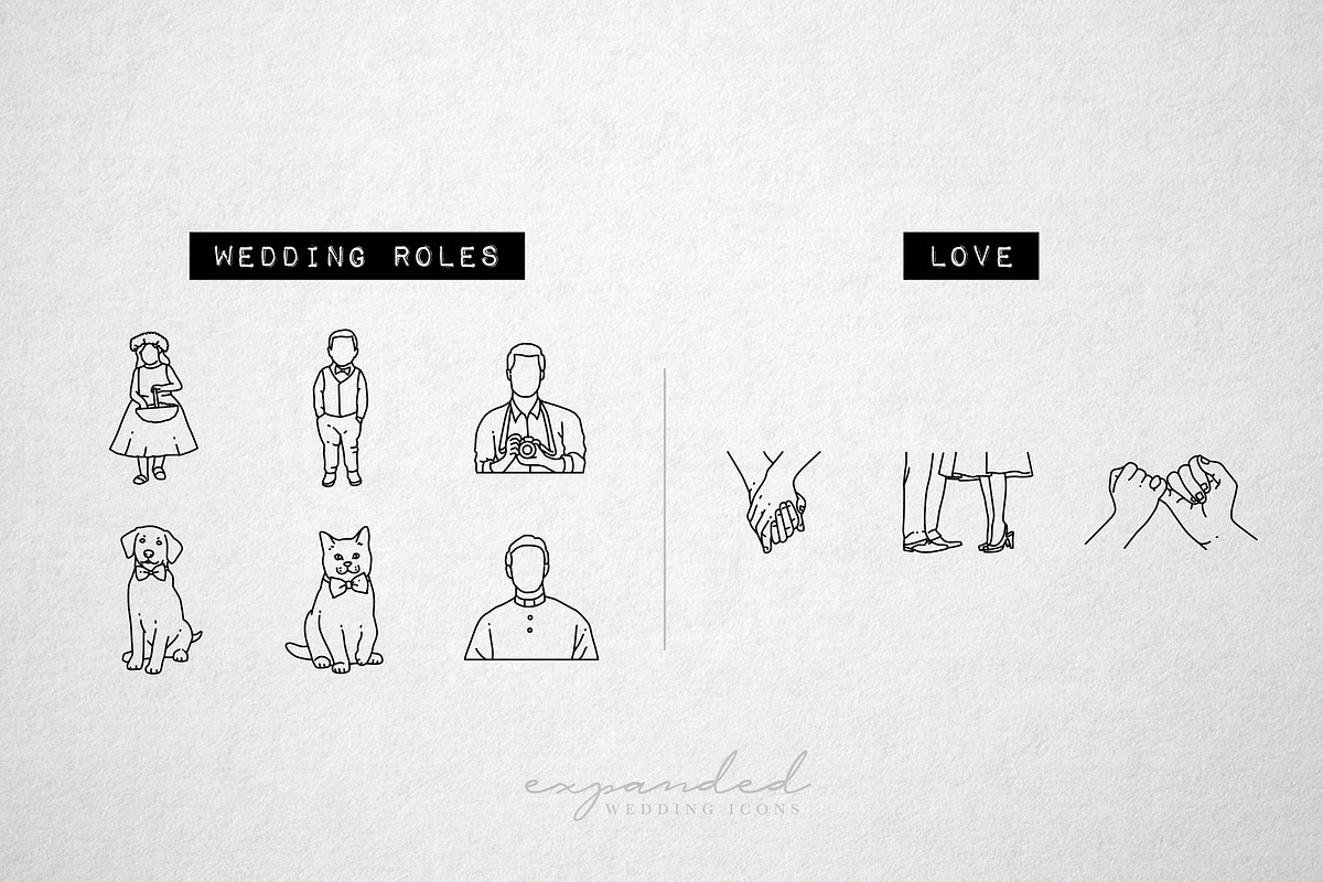 100 Wedding Icons Set - Expanded, an Outline Icon by Hatch Design Workshop (Photo 8 of 15)