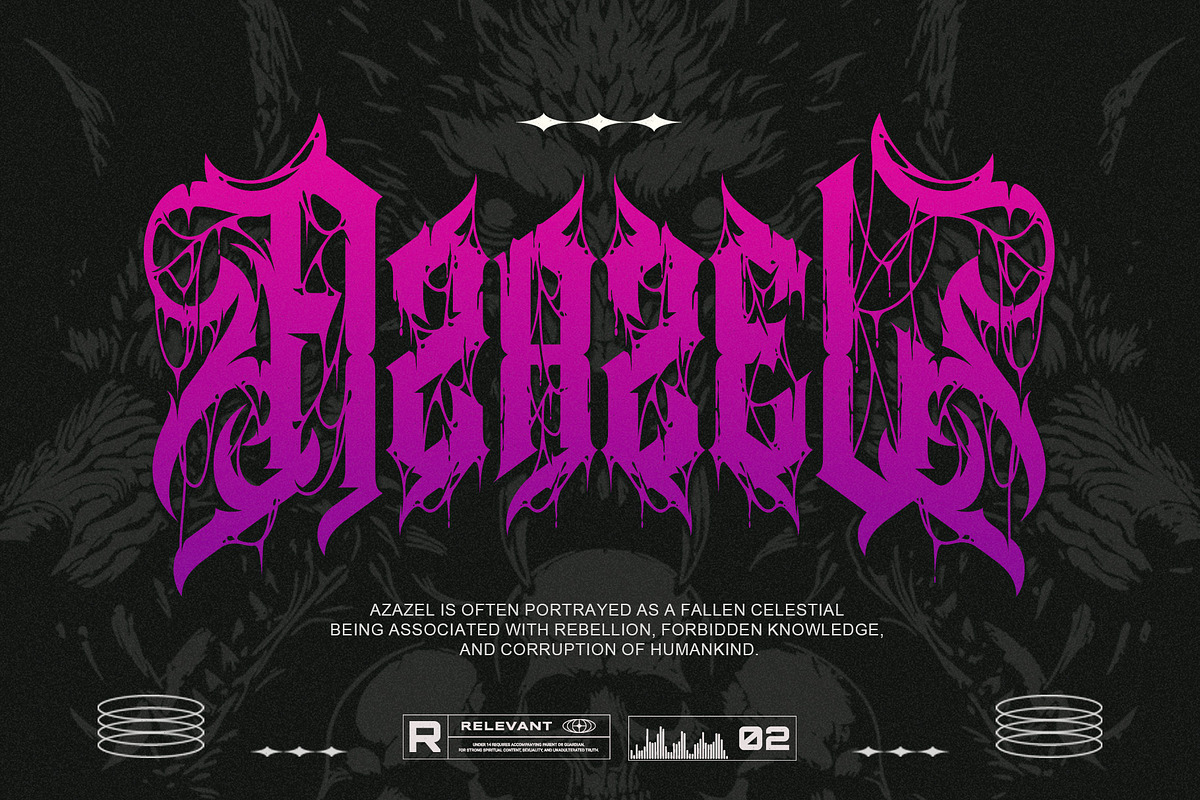 Noctyrr Heavy Metal Gothic Font, a Blackletter Font by Letterara (Photo 2 of 15)