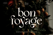 Bon Foyage - Vintage Modern Serif, a Serif Font by Dharmas Foundry (Thumbnail 1 of 15)