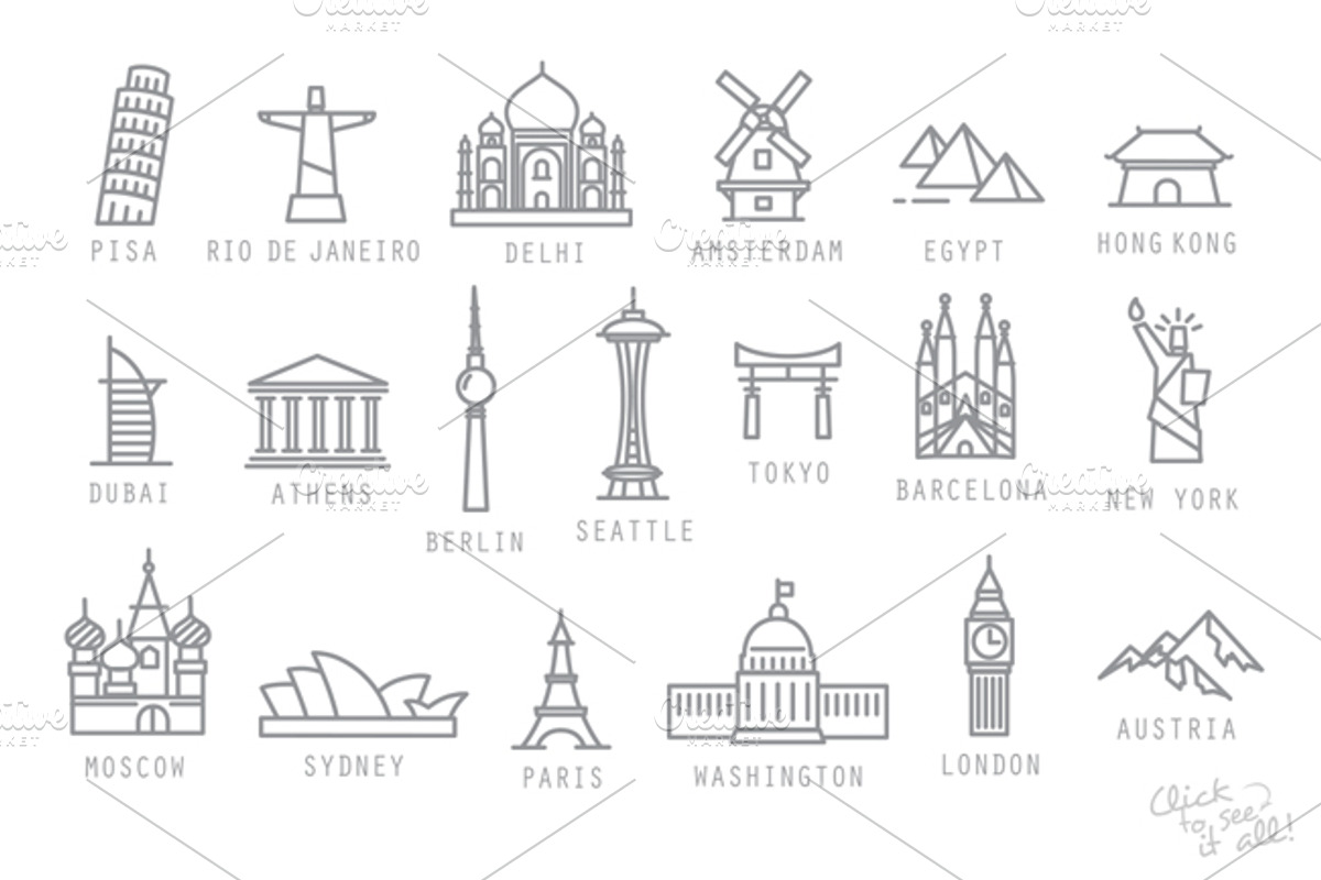 City flat icons, an Icon by Anna (Photo 2 of 4)
