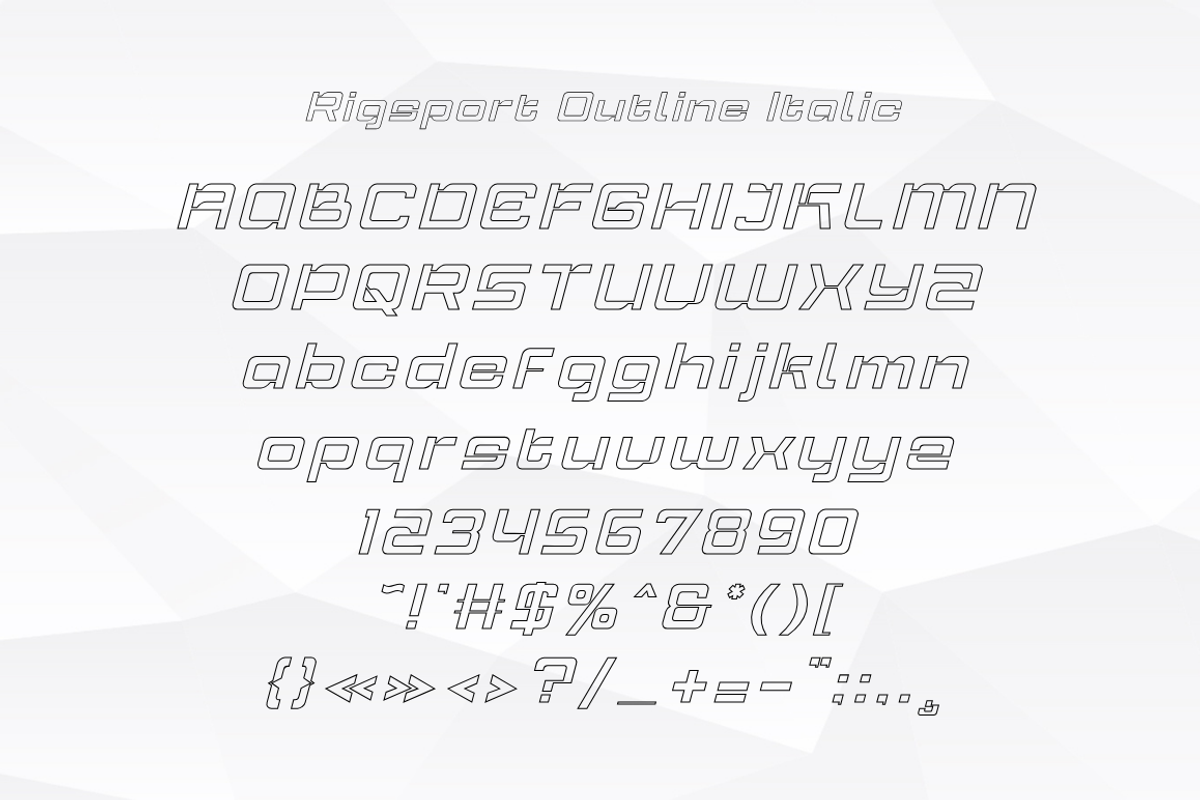 Rigsport – Sporty Futuristic Font, a Sans Serif Font by Sronstudio (Photo 18 of 18)