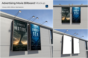 Advertising Movie Billboard Mockup