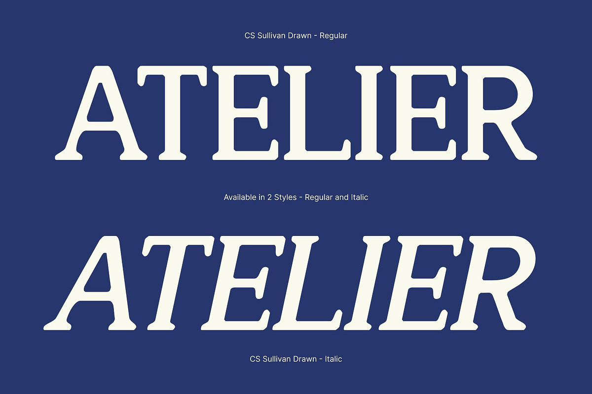CS Sullivan Drawn, a Serif Font by Craft Supply Co. (Photo 2 of 8)