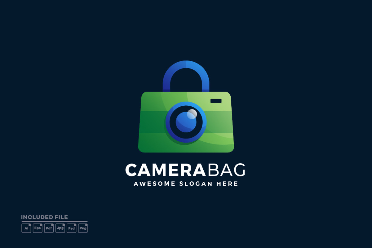 Camera Bag Colorful Logo Design, a Branding & Logo Template by yuanesei
