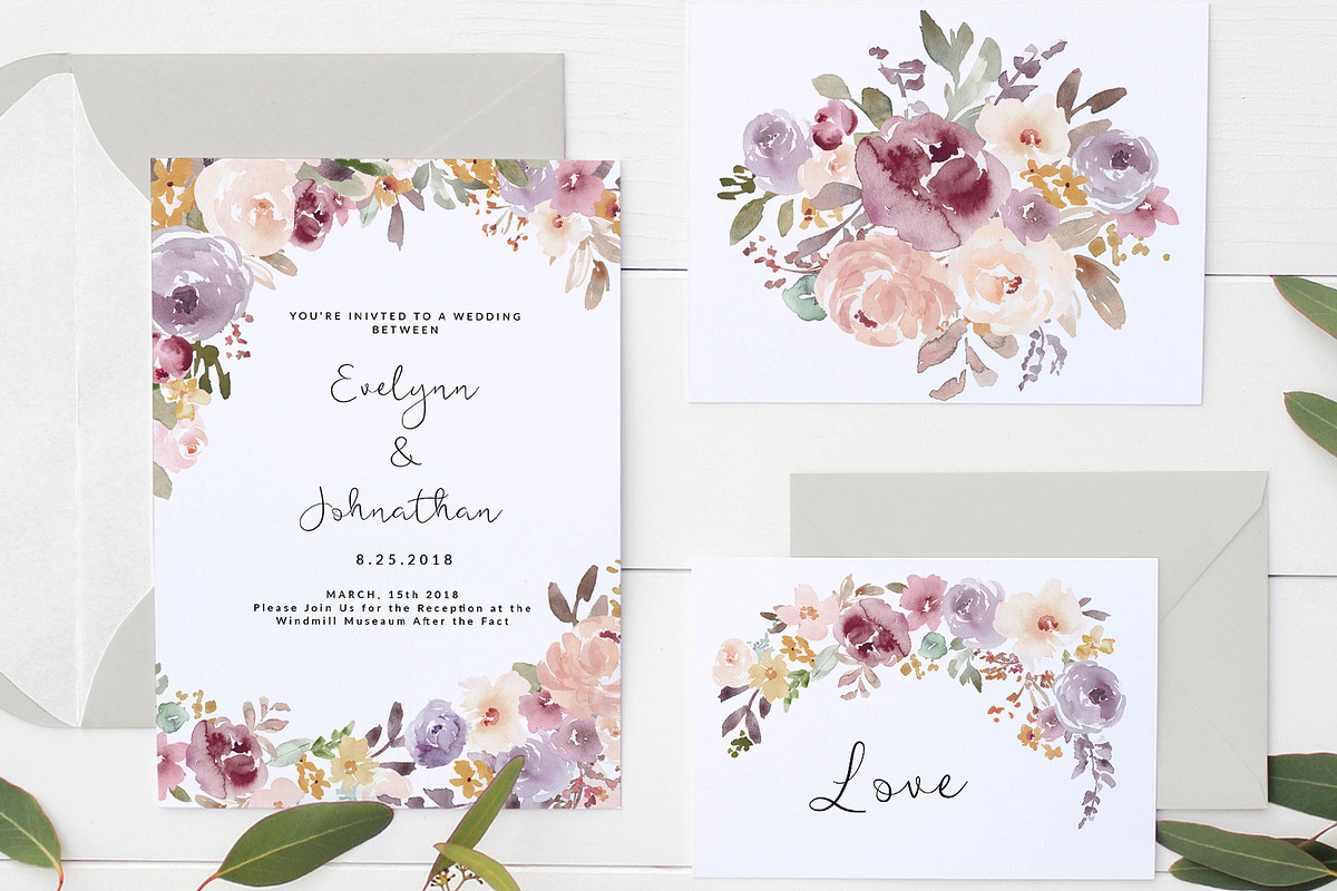 Lightgarden Watercolor Graphic Set, an Illustration by Angie Makes (Photo 2 of 12)