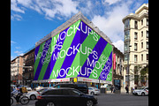 Street Corner Billboard B009, an Advertising Mockup by CC Mockups (Thumbnail 1 of 5)