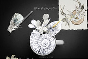 White Antique Aesthetics Watercolor, a Texture Illustration by Cat In Colour (Thumbnail 2 of 10)