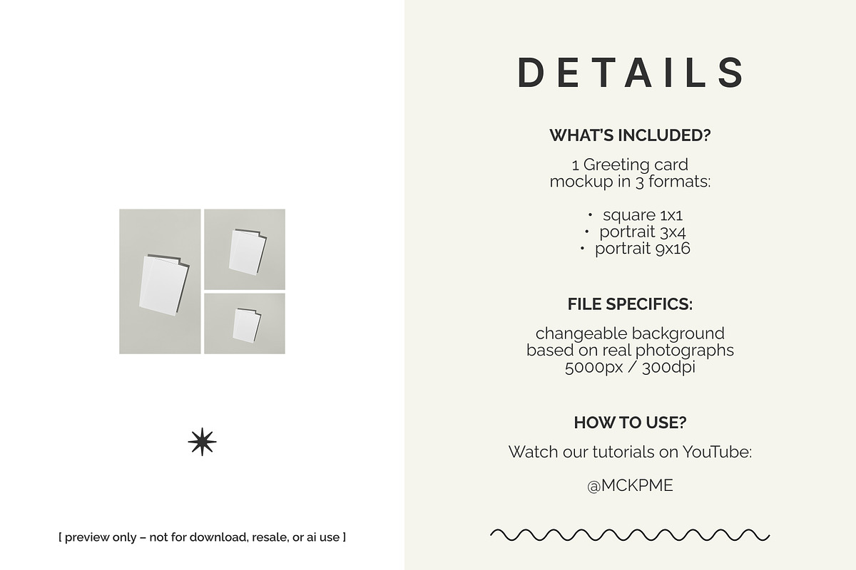 Two stacked A6/B6/A5 card mockup, a Merchandise Mockup by MCKP*ME (Photo 2 of 5)