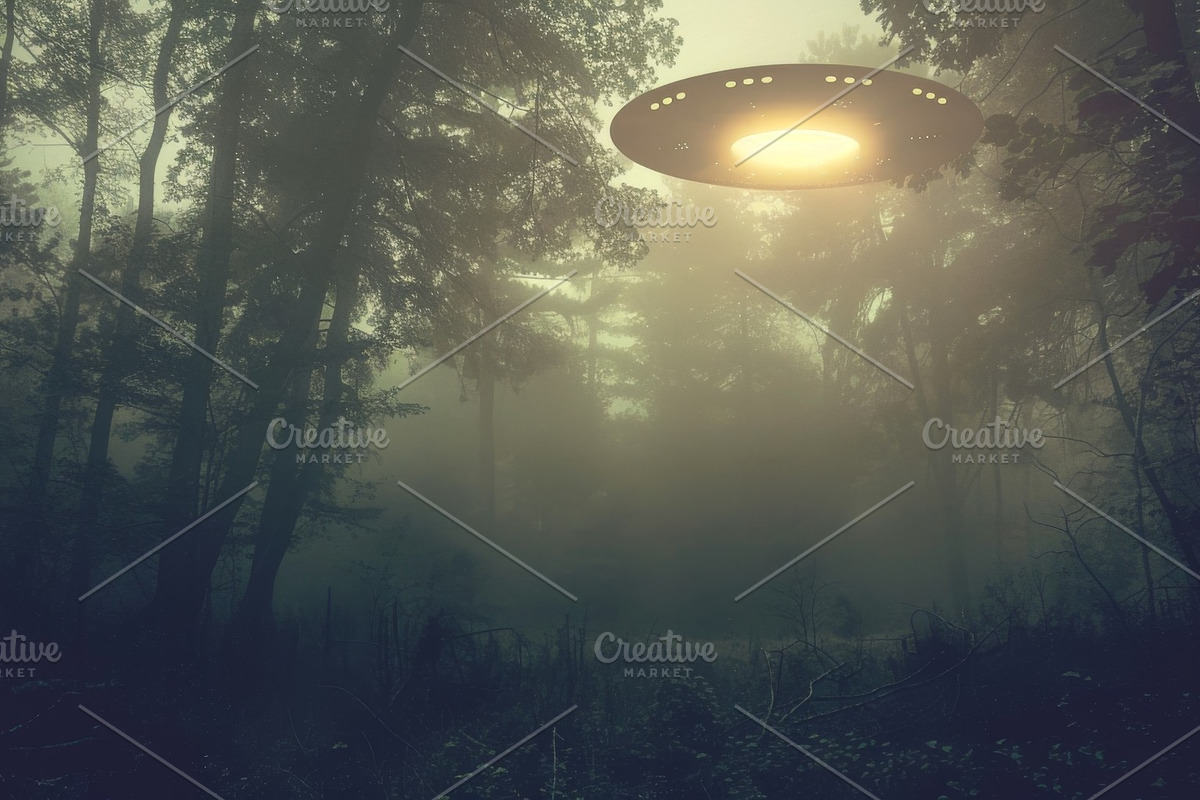 97 UFO objects flying in the sky, a Transportation Photo by Handmadefont (Photo 43 of 101)