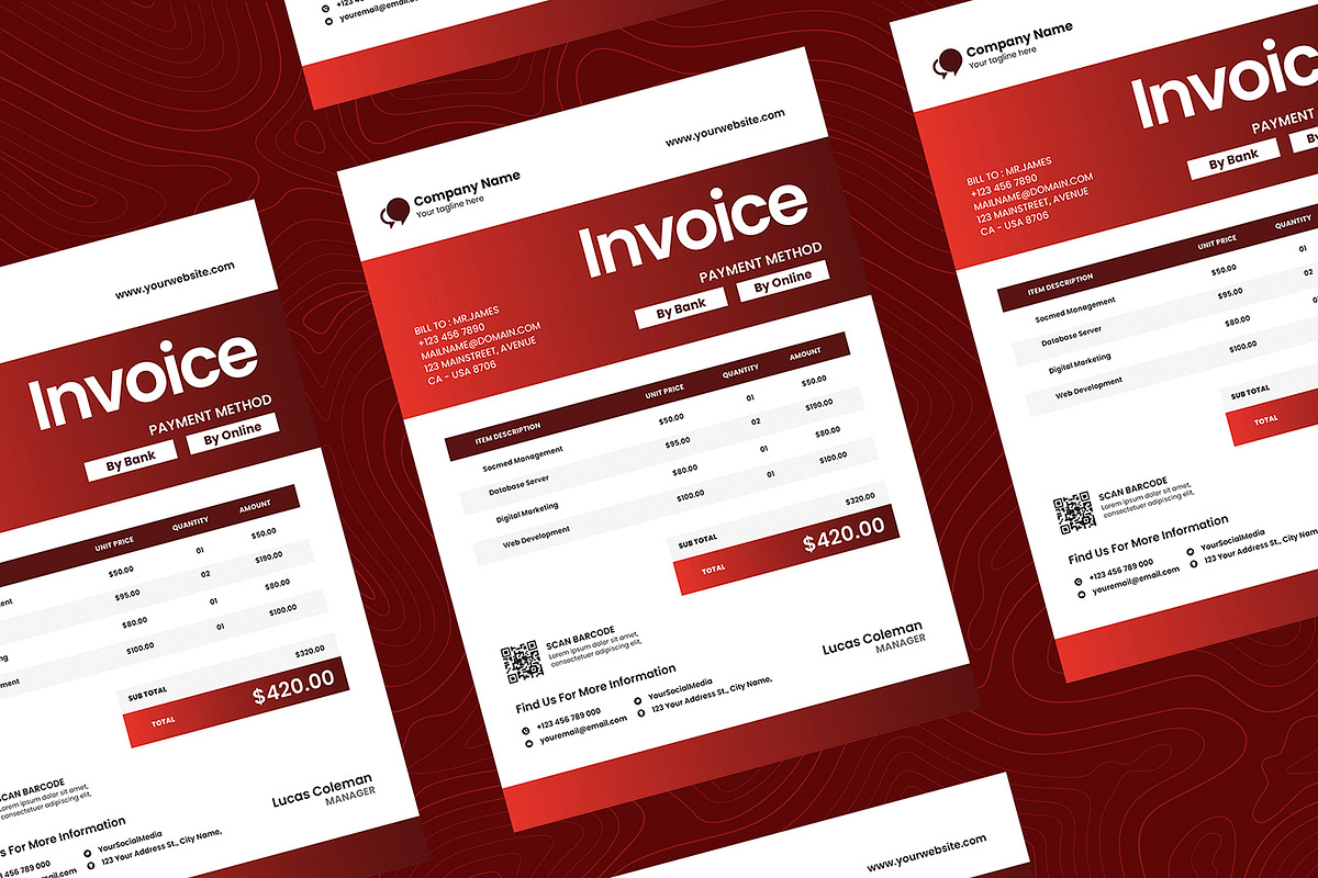 Hyfort Studio - Invoice, a Print Template by Esensifiksi.studio (Photo 2 of 3)