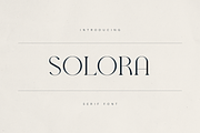 Solora – Elegant Modern Serif Font, a Serif Font by Only Fonts (Thumbnail 1 of 11)