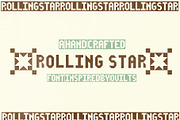 Rolling Star Hand Crafted Font, a Sans Serif Font by Madeline ODonoghue Design (Thumbnail 5 of 6)