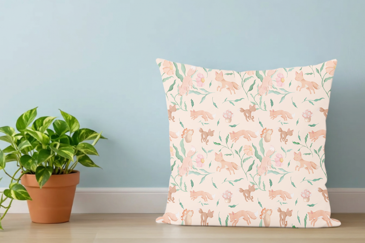 Woodland Fox Mushroom Pattern, a Pattern Graphic by Little Creative Scribbles (Photo 6 of 8)