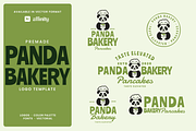 Panda Bakery Pancakes Logo Template, a Branding & Logo Template by Headfonts (Thumbnail 1 of 3)