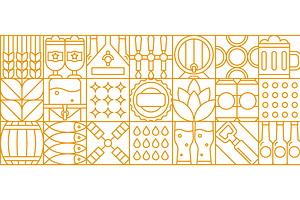 Abstract beer drink and beverage, a Food Illustration by Buch&Bee