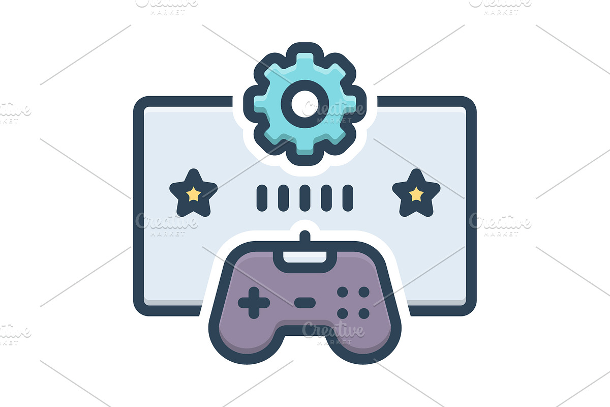 Gamification gamepad color icon, a Duotone Icon by Creative priyanka