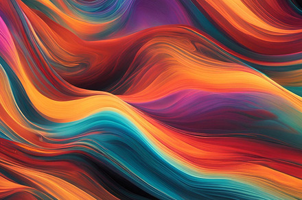 colorful waves background pattern, an Abstract Photo by ComfortQ
