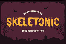 Skeletonic | Bone Halloween Font