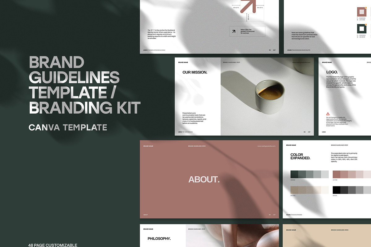 Brand Styleguide Template, a Branding & Logo Template by Prapti Design (Photo 1 of 9)