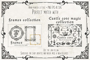 CASTLE STYLE ALPHABET - vector kit, a Decorative Illustration by My Space Garden (Thumbnail 11 of 11)