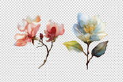 Watercolor Flowers, a Decorative Illustration by BazziBa♥ (Thumbnail 7 of 9)