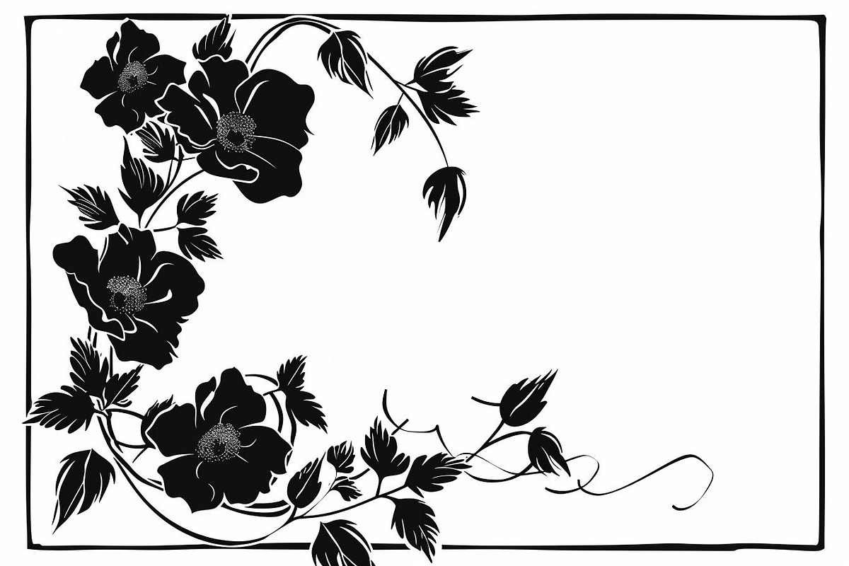Flower Frame Silhouette Pack, an Illustration by BIPLOB EXPERT (Photo 9 of 9)
