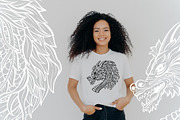 Chinese Dragon SVG Black Outline, an Animal Illustration by ilonitta (Thumbnail 4 of 8)