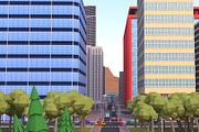 Metropolis City low poly Scene, an Architecture 3D Model by NOMODOL (Thumbnail 21 of 39)