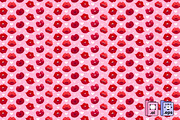 Flat Red Lips Pattern, a Pattern Graphic by MISS CHATZ (Thumbnail 1 of 3)