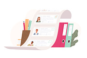 List of job applicants for hiring, a Work Illustration by Good Studio (Thumbnail 2 of 3)