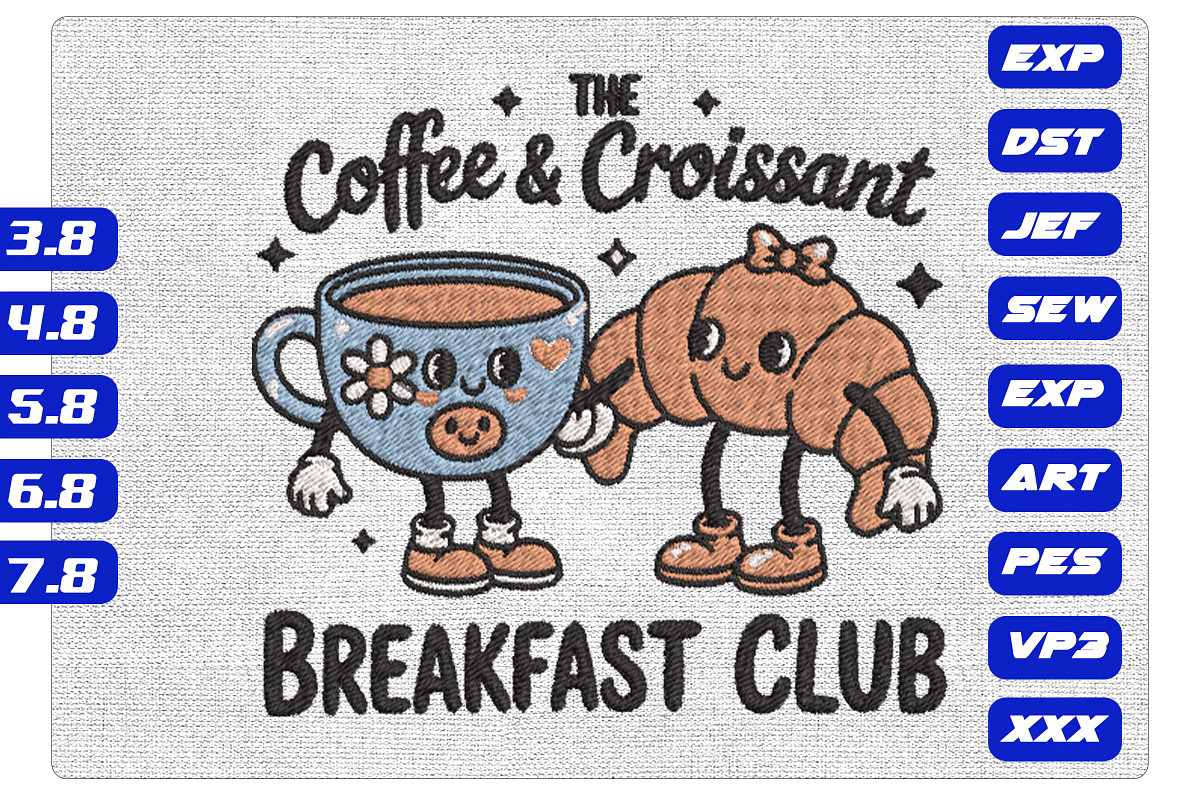 Coffee & Croissant Breakfast Club, an Illustration by Purpose Ekbal (Photo 1 of 3)