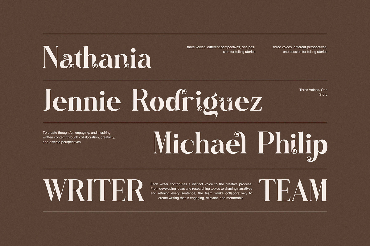 Random Elegant Serif Font, a Serif Font by Graphicxell (Photo 5 of 8)