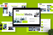 Social Media - Digital Powerpoint, a Presentation Template by Deepslide Studio (Thumbnail 1 of 6)