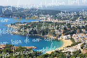 Catalunya Script, a Script Font by Beck McCormick (Thumbnail 9 of 10)