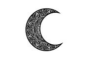 Mandala Crescent Moon Bundle, an Illustration by Designs_River (Thumbnail 8 of 31)
