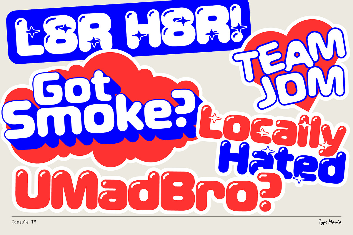 Capsule TM – Soft Modular Font, a Sans Serif Font by Type Mania (Photo 3 of 11)