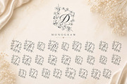 Difarina Sweet Monogram, a Handwritten Font by Yoga Letter (Thumbnail 4 of 6)