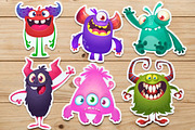 Starry Snugglers - 6 Cute Monsters, a Decorative Illustration by D R A W K M A N (Thumbnail 7 of 9)