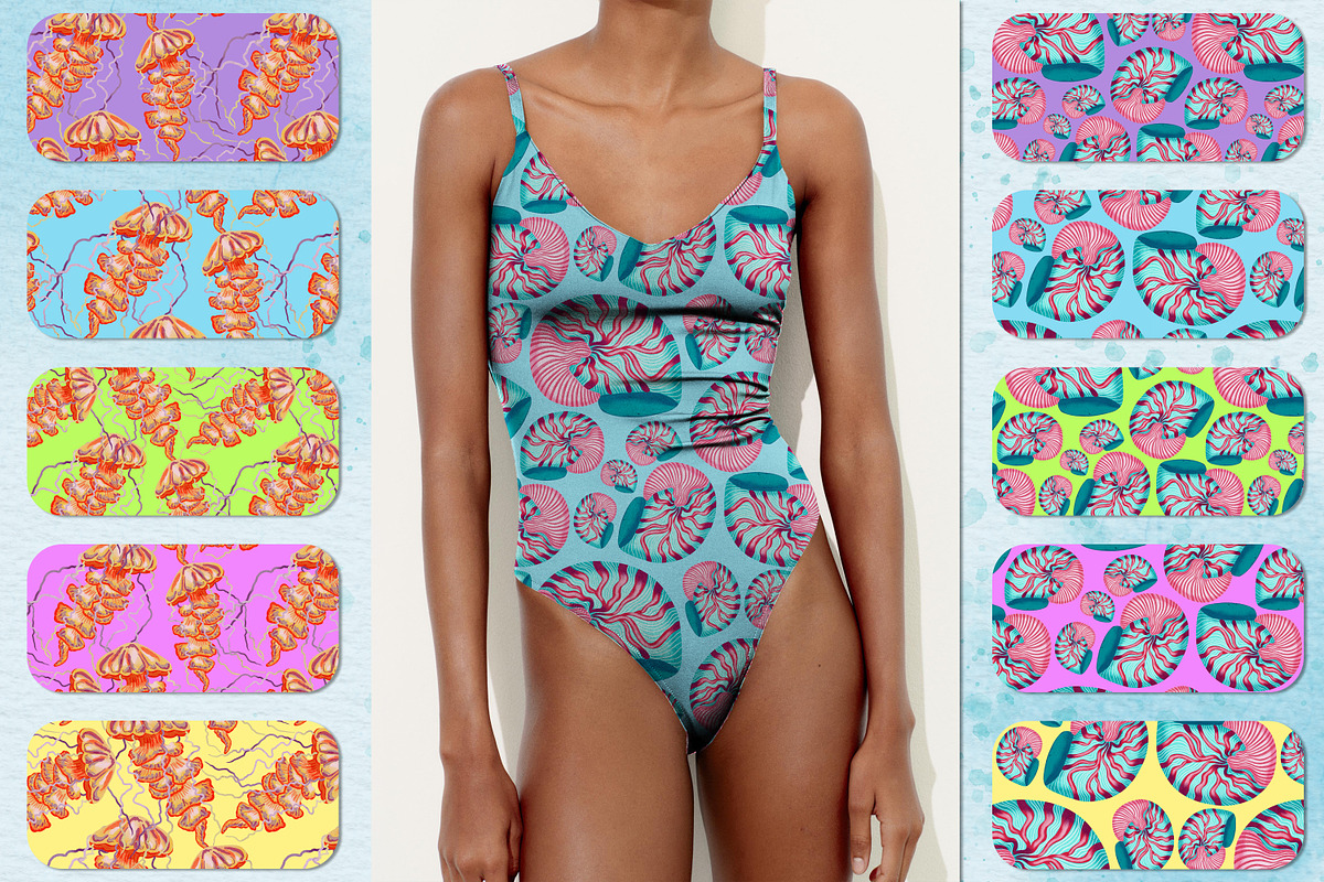 Deep Sea! 160 Marine Patterns, a Pattern Graphic by Andre_Eva (Photo 6 of 9)