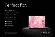 Rose Quartz gemstone wallpaper pack, a Wallpaper Graphic by existacial (Thumbnail 4 of 4)