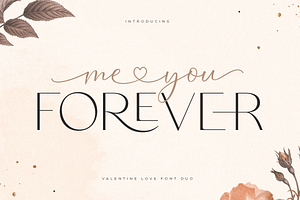 Me You Forever - Lovely Font Duo