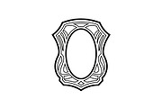 Vintage Shield Frame Vector Bundle, an Illustration by Designs_River (Thumbnail 9 of 51)
