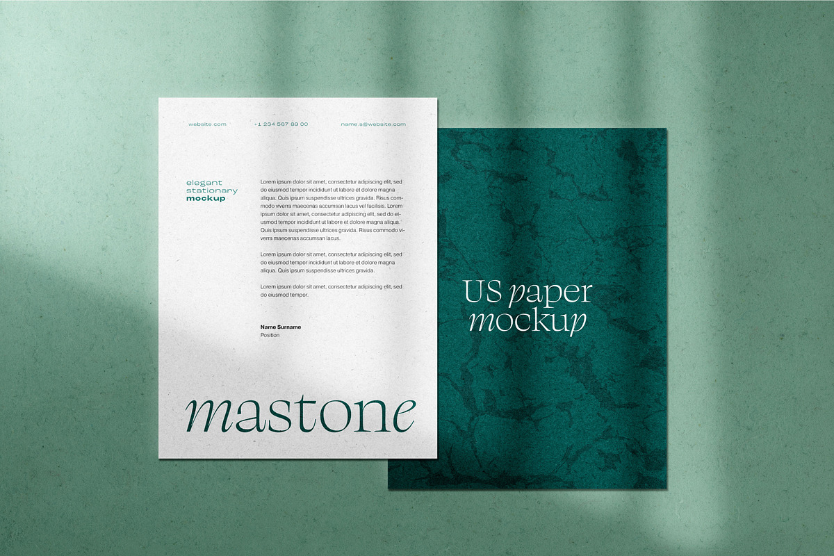 Elegant Stationery Branding Mockup, an Advertising Mockup by Deeplab (Photo 14 of 14)