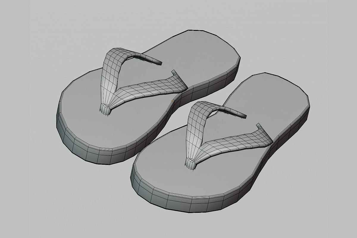 Sandals 3d model, an Object 3D Model by fahad121 (Photo 8 of 9)